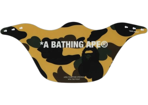 BAPE 1st Camo Mouth Shield Yellow