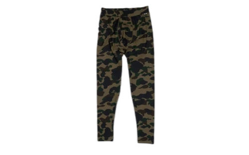 BAPE 1st Camo Polyester Leggings Green