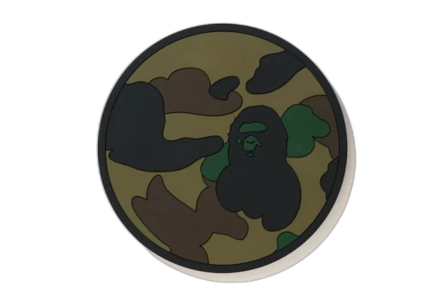 BAPE 1st Camo Reversible Rubber Coaster Greem