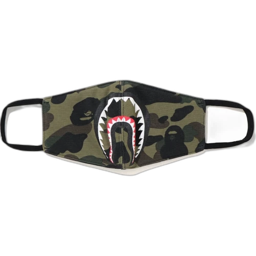 BAPE 1st Camo Shark Face Mask (FW19) Green