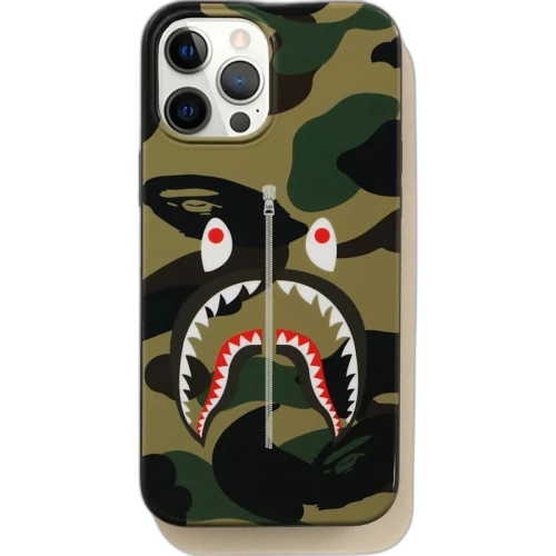 BAPE 1st Camo Shark iPhone Pro Max Case Green