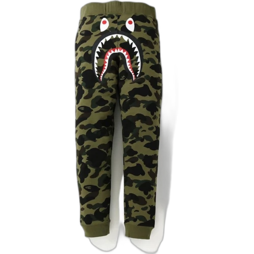 BAPE 1St Camo Shark Slim Sweatpants Green/Black