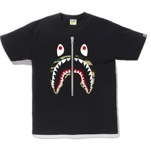BAPE 1st Camo Shark Tee (SS18) Black/Yellow