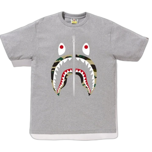 BAPE 1st Camo Shark Tee (SS18) Gray/Yellow