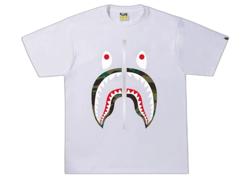 BAPE 1st Camo Shark Tee (SS22) White/Green