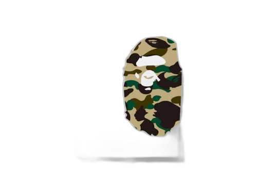 BAPE 1st Camo Side Big Ape Head Tee White/Beige