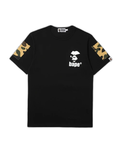 BAPE 1st Camo Sleeve Pocket Tee Black