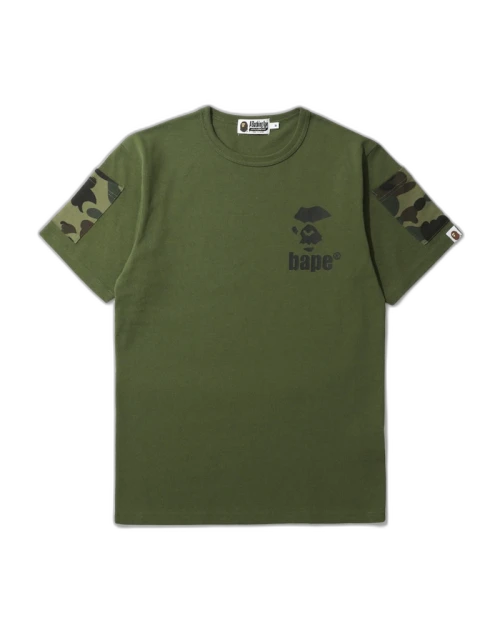 BAPE 1st Camo Sleeve Pocket Tee Green