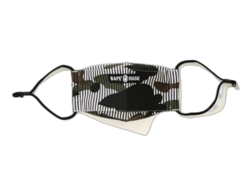 BAPE 1st Camo Stripe Mask Black
