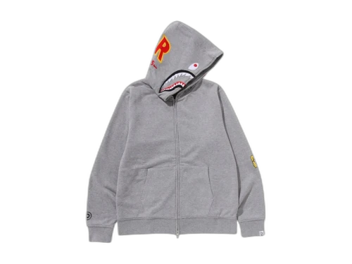 BAPE 2nd Shark Full Zip Hoodie Grey