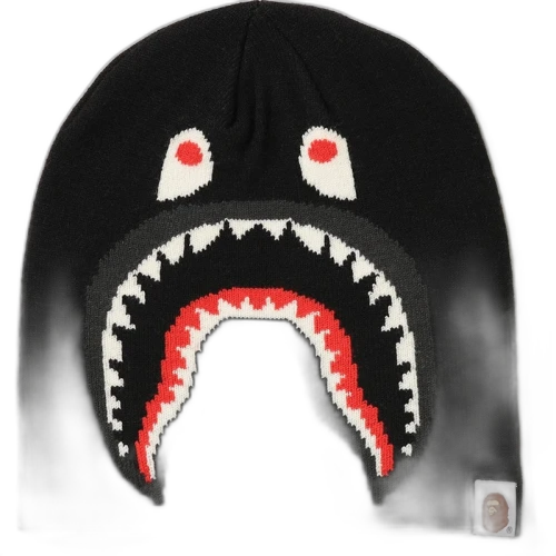 BAPE 2nd Shark Knit Cap Black