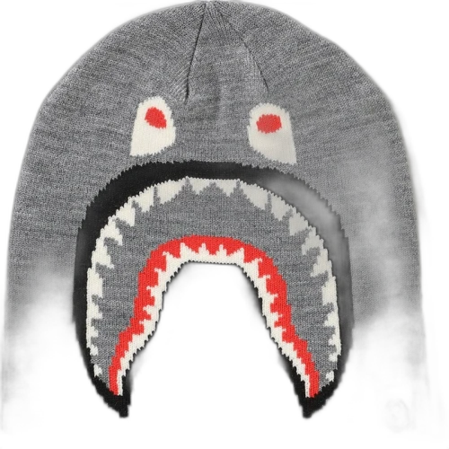 BAPE 2nd Shark Knit Cap Grey