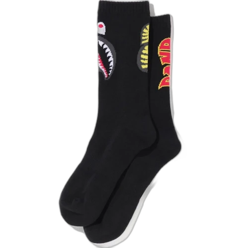BAPE 2Nd Shark Socks (FW20) Black