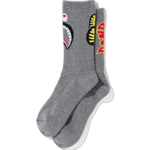 BAPE 2nd Shark Socks Grey