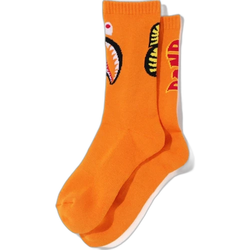 BAPE 2nd Shark Socks Orange