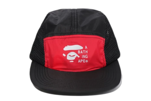 BAPE 2tone Mesh Jet Cap Red