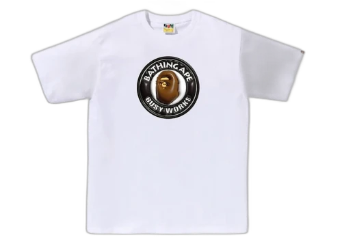 BAPE 3D Busy Works Tee White