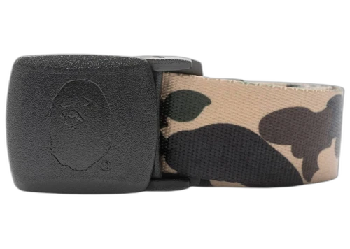 BAPE A Bathing Ape 1st Camo GI Belt Yellow