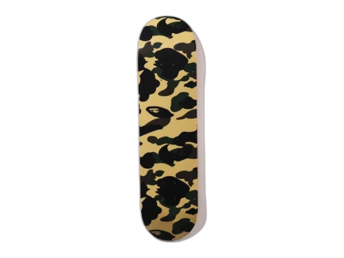 BAPE A Bathing Ape 1st Camo Skateboard Deck Yellow