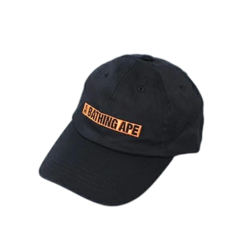 BAPE A Bathing Ape Cap Black/Orange