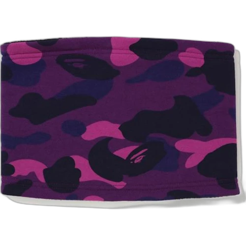 BAPE A Bathing Ape Color Camo Neck Warmer Purple