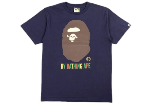 BAPE A Bathing Ape Colors by Bathing Ape Tee Navy