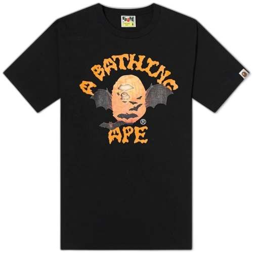 BAPE A Bathing Ape Halloween College Tee Black