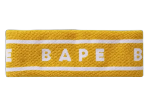 BAPE A Bathing Ape Headband Yellow