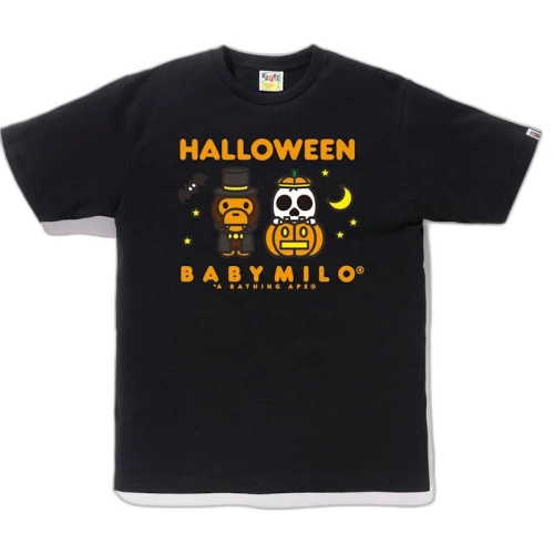 BAPE A Bathing Ape Men Halloween Baby Milo Tee Black