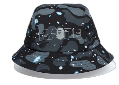 BAPE A Bathing Ape Space Camo Hat Black