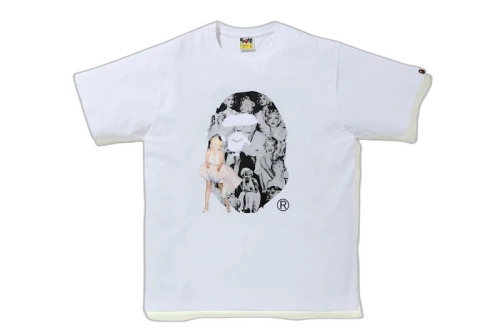 BAPE A BATHING APE x Marilyn Monroe Big Ape Head Tee White