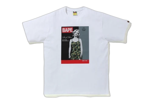 BAPE A BATHING APE x Marilyn Monroe Magazine Tee White