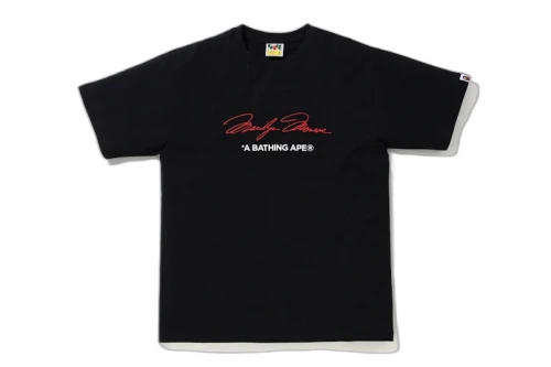 BAPE A BATHING APE x Marilyn Monroe Signature Tee Black
