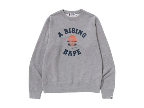 BAPE A Rising Bape Sweatshirt Grey