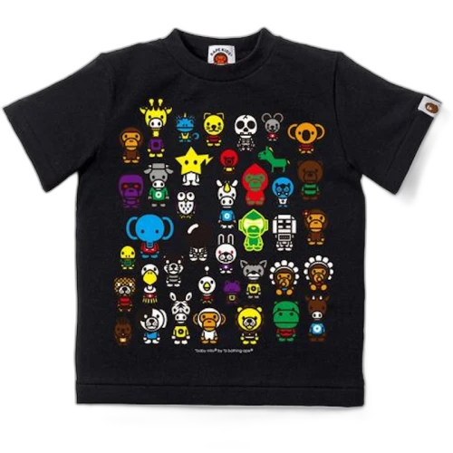 BAPE A to Z Tee Tee (Kids) Black