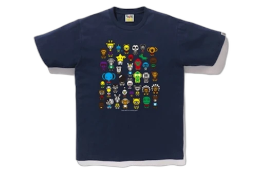BAPE A To Z Tee Navy