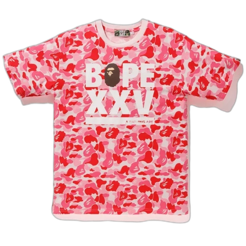 BAPE ABC Bape XXV Logo Tee Pink