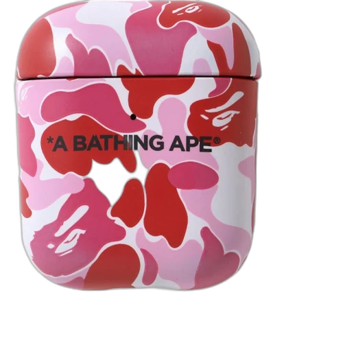 BAPE ABC Camo Airpods Case Pink