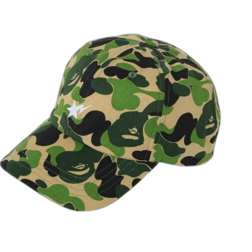 BAPE ABC Camo Bapesta Panel Cap Green