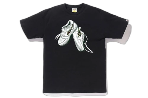 BAPE ABC Camo Bapesta Tee Black/Green