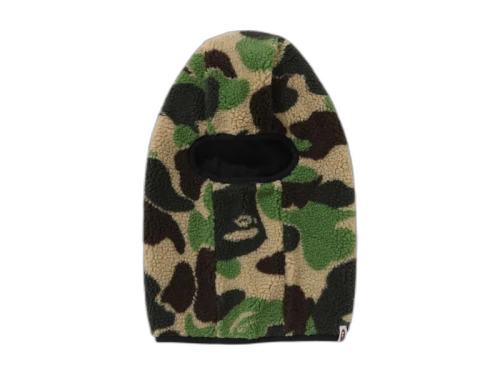 BAPE ABC Camo Boa Fleece Balaclava Green