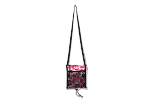 BAPE ABC Camo Bungee Cord Pouch Pink