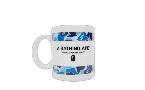 BAPE ABC Camo Ceramic Mug Light Blue