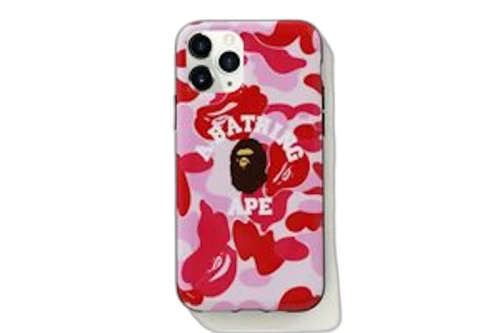 BAPE ABC Camo College iPhone 11 Pro Case Pink