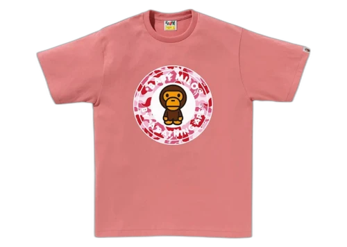 BAPE ABC Camo Milo Busy Works Tee Pink/Pink