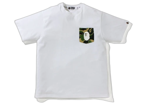 BAPE ABC Camo Pocket Tee White/Green