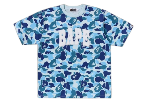 BAPE ABC Camo Relaxed Fit Logo Tee Blue