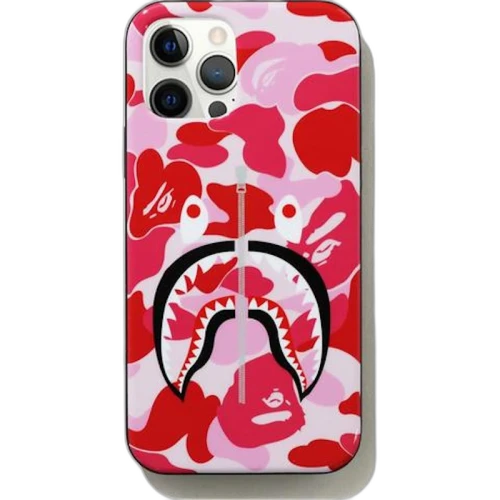 BAPE ABC Camo Shark iPhone 12/12 Pro Case Pink