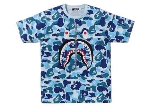 BAPE ABC Camo Shark Tee Blue