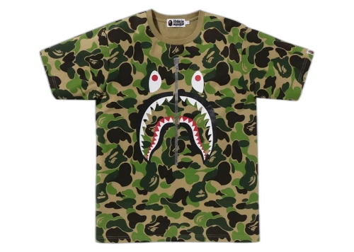 BAPE ABC Camo Shark Tee Green